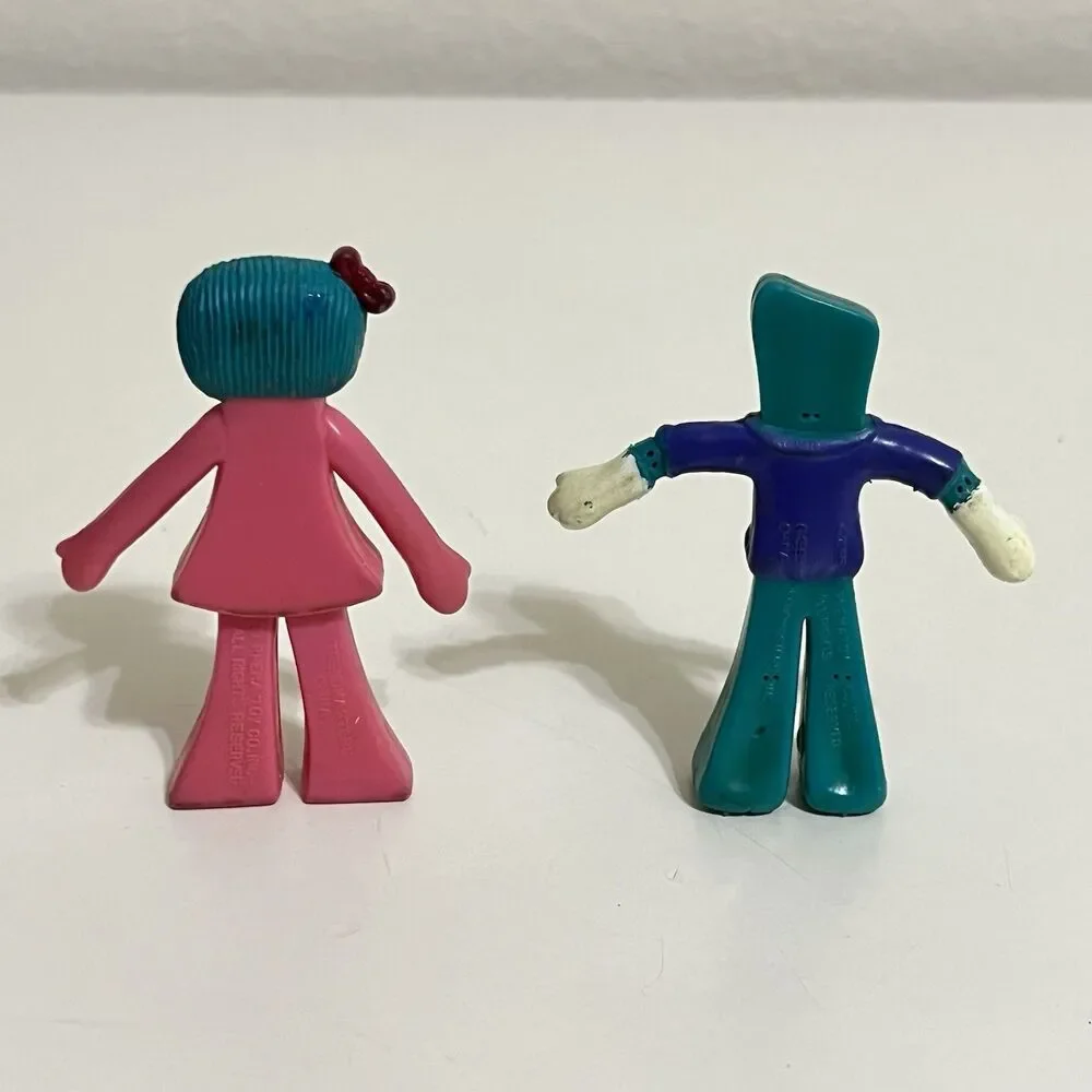 Vintage Trendmasters Prema Gumby Pokey Minga Bendable Figures Lot of 7 FLAWS